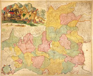 イタリアの戦争劇場、1720 作： Pierre Mortier